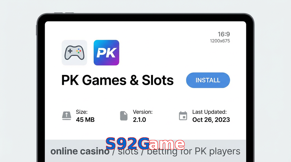 Game list for S92Game gameapk section